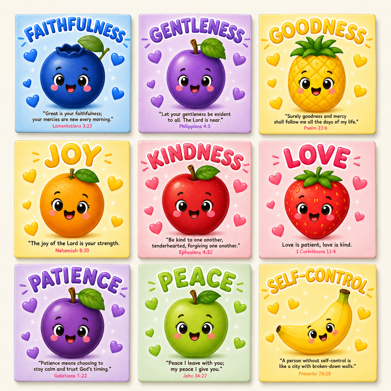 Fruit of The Spirit (9 pack)