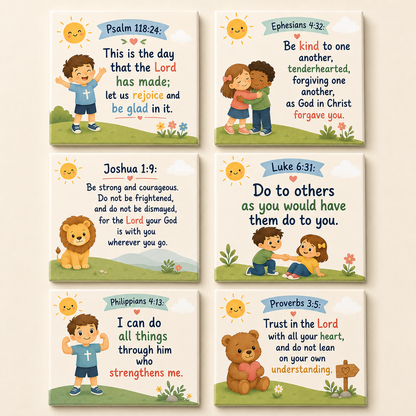 Bible Verses For Kids- 6 Pack